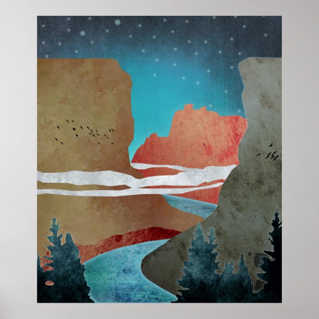 Poster Canyon Birds (Devant)