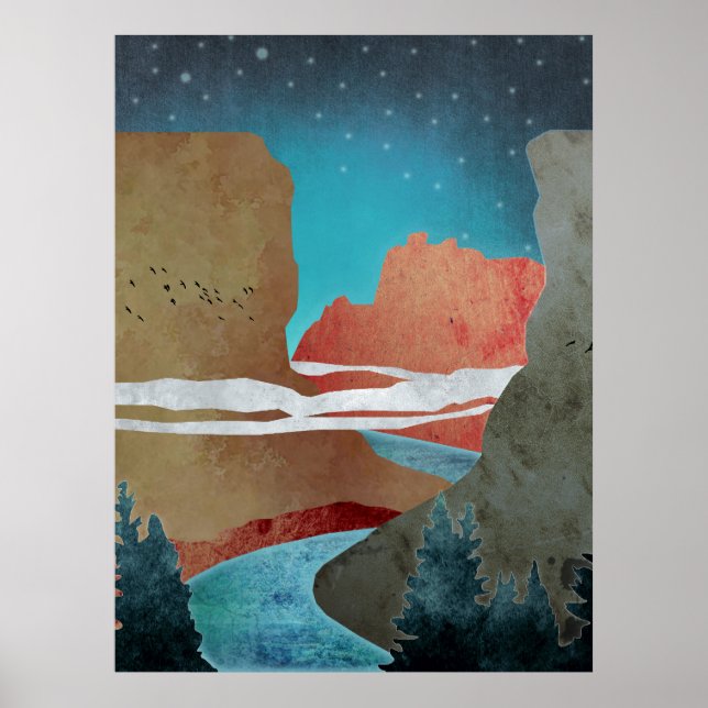 Poster Canyon Birds (Devant)