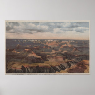 Poster Canyon grand, Arizona - ombres de nuage du Hopi 2