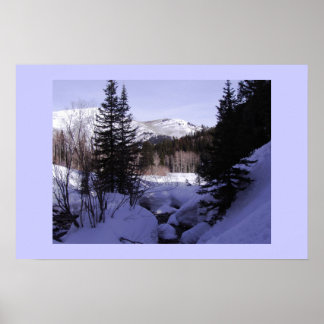 Poster Canyon Neige