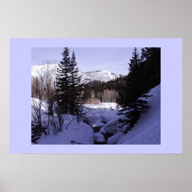 Poster Canyon Neige (Devant)