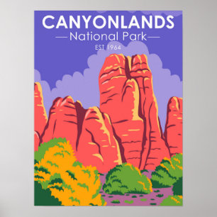 Poster Canyonlands National Park Utah Vintage