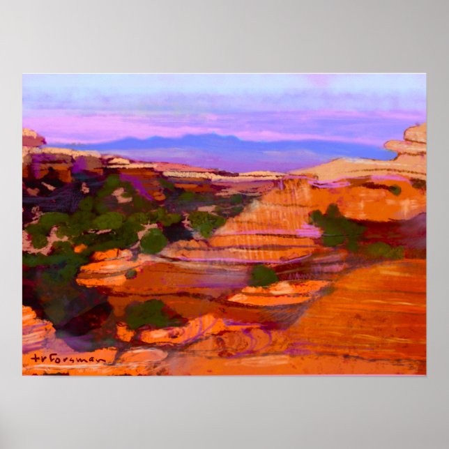Poster Canyonlands, USA PEINTURE ©TR FORSMAN (Devant)
