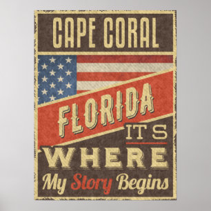 Poster Cap Coral Floride