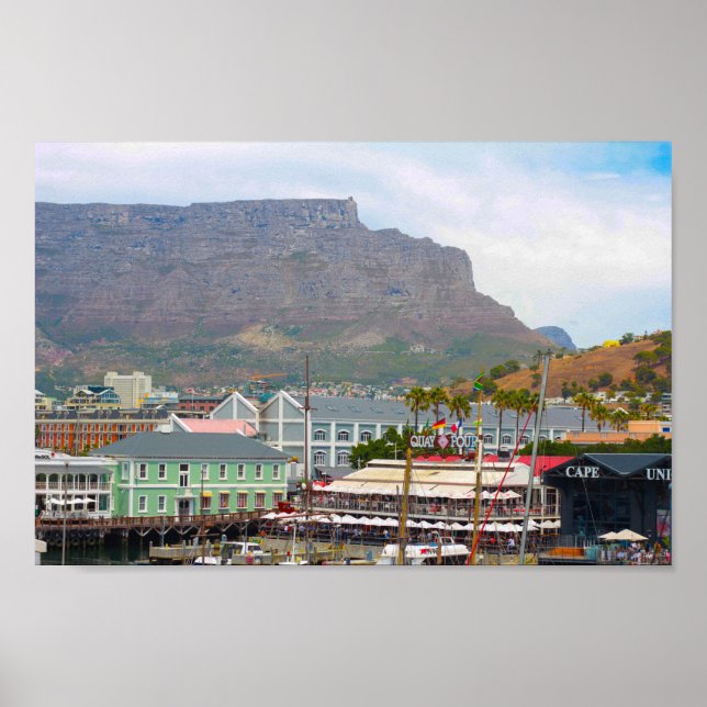 Poster Cap Waterfront Area Cityscape Afrique du Sud (Devant)