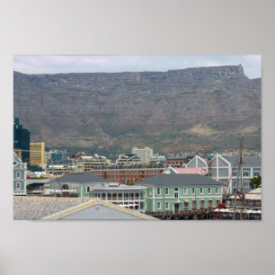 Poster Cap Waterfront Area Cityscape Afrique du Sud