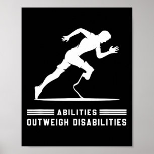 Poster Capacités supérieures aux déficiences Courir un ma