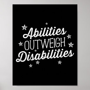 Poster Capacités supérieures aux déficiences orthophoniqu