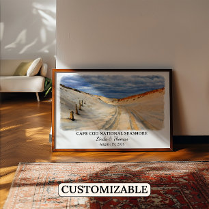 Poster Cape Cod National Seashore Massachusetts Aquarelle
