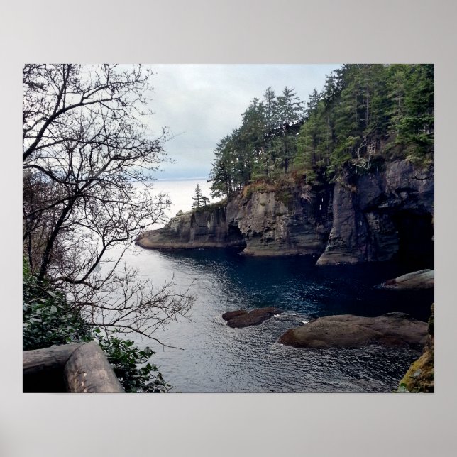 Poster Cape Flattery Olympic Peninsula - Washington (Devant)