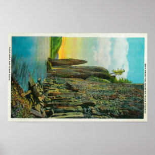 Poster Cape Horn et Cigar Rock sur Columbia River