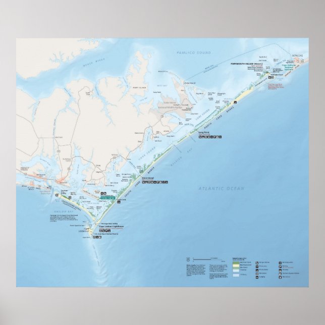 Poster Cape Lookout National Seashore (Devant)