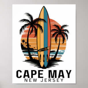 Poster Cape May Point State Park New Jersey Surfant Planc