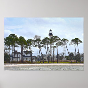 Poster Cape San Blas, Floride, Phare, Floride