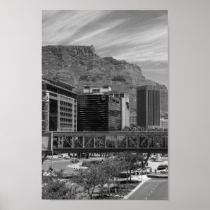 Poster Cape Town Cityscape Architecture Afrique du Sud