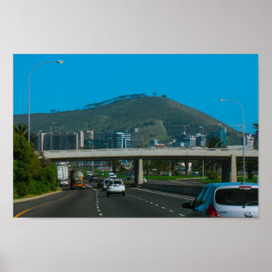 Poster Cape Town Cityscape Signal Hill ZA South Africa