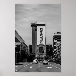 Poster Cape Town Cityscape Street Afrique du Sud