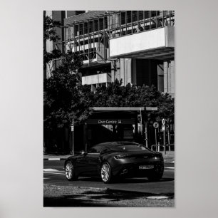 Poster Cape Town Monochrome Cityscape Street Lifestyle
