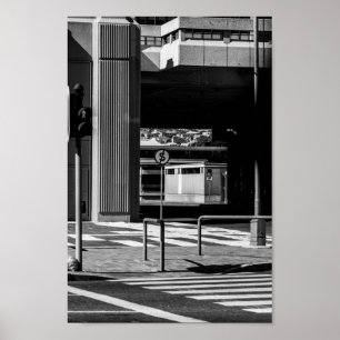 Poster Cape Town Monochrome Cityscape Street Lifestyle