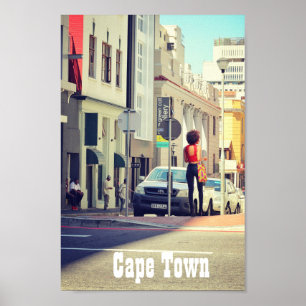 Poster Cape Town South Africa Street View Cityscape
