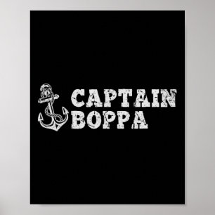 Poster Capitaine Boppa Voile Bateau Bateau Ancien Ancre 