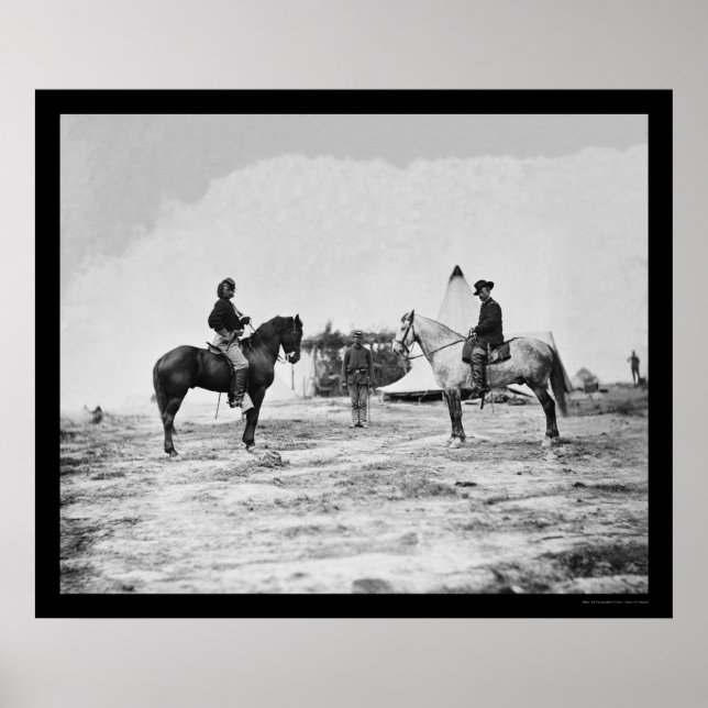 Poster Capitaine Custer et général Pleasonton Falmouth 18 (Devant)