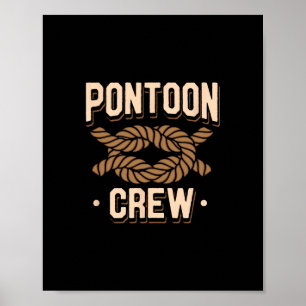 Poster Capitaine de Ponton Citation d'Amoureux de Bateau