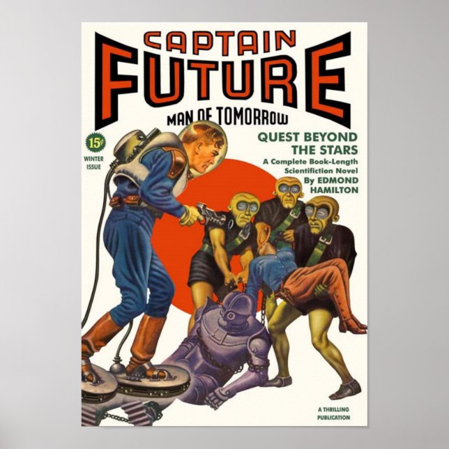 Poster Capitaine Future — Quête au-delà des étoiles (Devant)