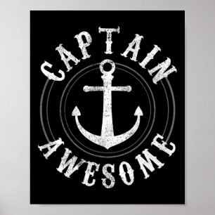 Poster Capitaine Incroyable - Voile Ancre De Navigation M