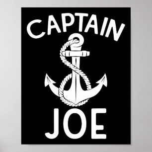 Poster Capitaine Joe Bateau Bateau Ancre Bateau