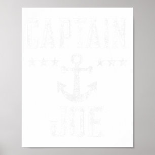 Poster Capitaine Joe - Rétro Personnalisé Nautique