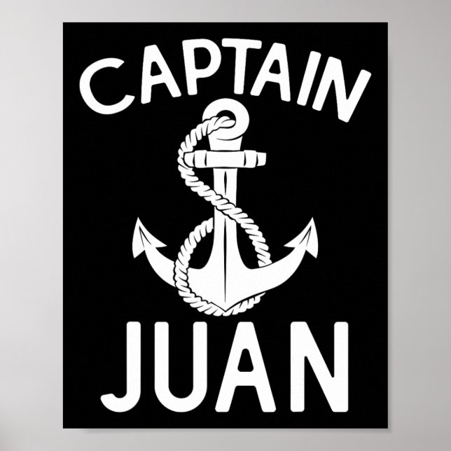 Poster Capitaine Juan Bateau Bateau Bateau Ancre (Devant)