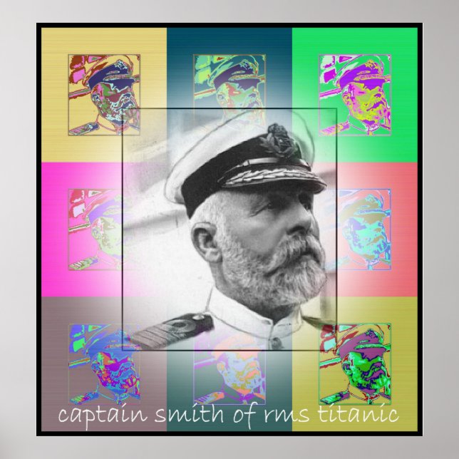 Poster Capitaine Pop Art Smith de RMS Titanic (Devant)