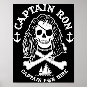 Poster Capitaine Ron Capitaine À L'Embauche