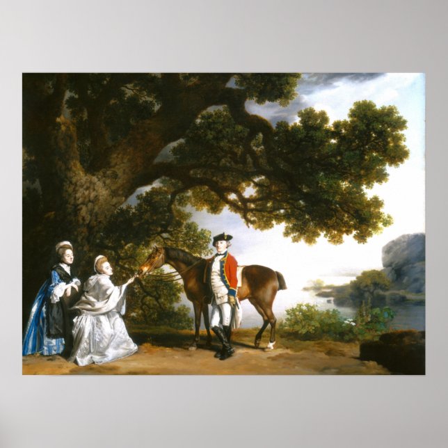 Poster Capitaine Samuel Pocklington, George Stubbs Art (Devant)