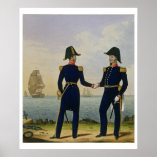 Poster Capitaines, plaque 5 de 'Costume de la Royal Navy