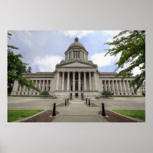 Poster Capitale de l'État dans Olympia Washington