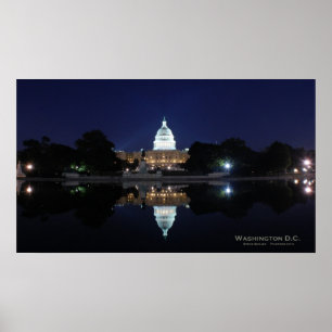 Poster Capitol américain - Nuit