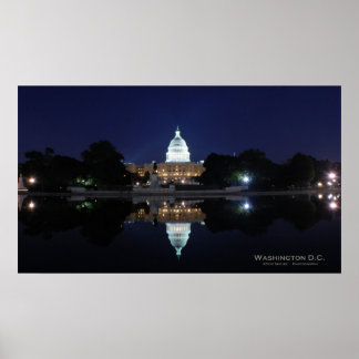Poster Capitol américain - Nuit