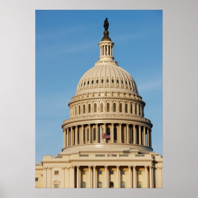 Poster Capitol Building abattu au crépuscule (Devant)