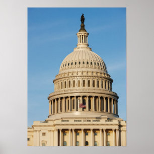 Poster Capitol Building abattu au crépuscule