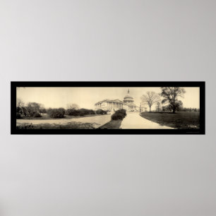 Poster Capitol Building DC Photo 1909