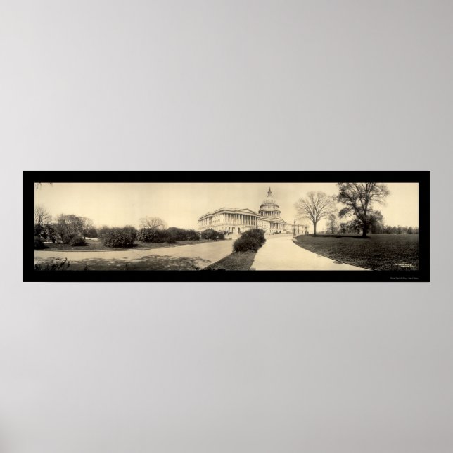 Poster Capitol Building DC Photo 1909 (Devant)