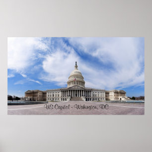 Poster Capitol des USA - Washington, C.C