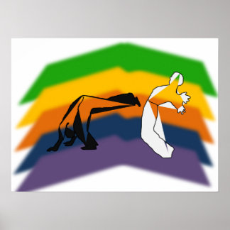 Poster capoeira martial artizil ax