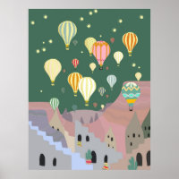 Cappadocia Night Art | Hot Air Balloon Turquie
