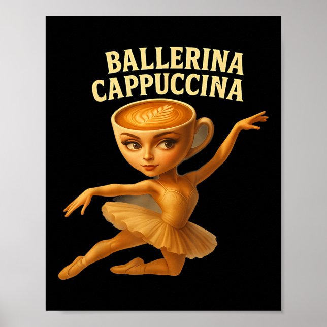 Poster Cappuccina Ballerina Cappuccino Ballerina Da Amusa (Devant)