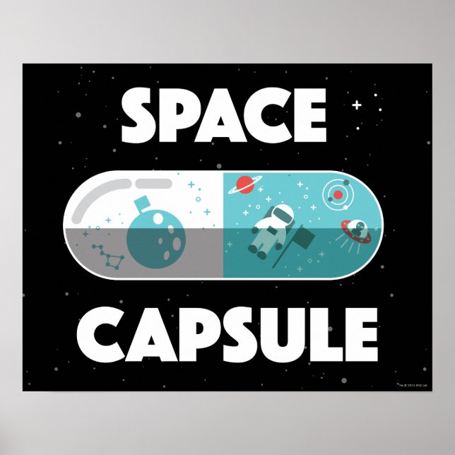 Poster Capsule spatiale (Devant)