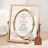 Capsule Temporelle 1er Anniversaire Blush Rose Liv