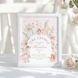 Poster Capsule Temporelle Fée Arche Rose Fantaisiste Anni